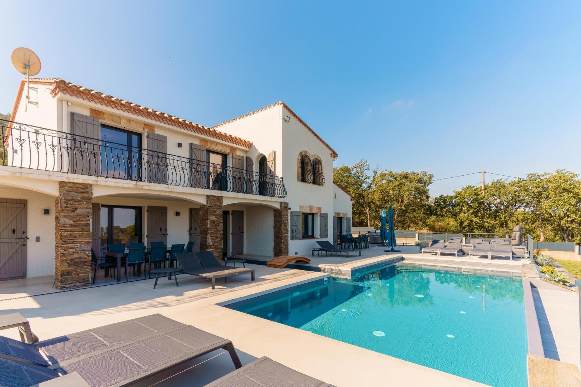 Mas Sureda - Evasion Luxueuse Avec Vue Panoramique Villa Аржеле-сюр-Мер Екстериор снимка